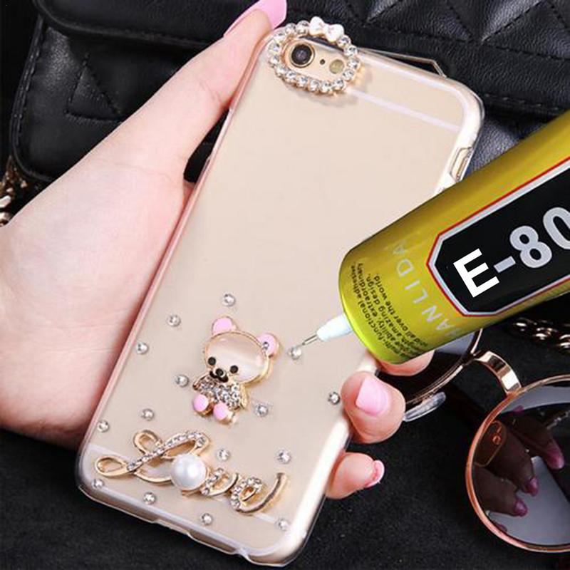 E8000 50ml กาว Super Strong กาวอเนกประสงค์เครื่องประดับหัตถกรรมคริสตัล Rhinestone DIY Fix โทรศัพท์หน้าจอแก้วเล็บเจล
