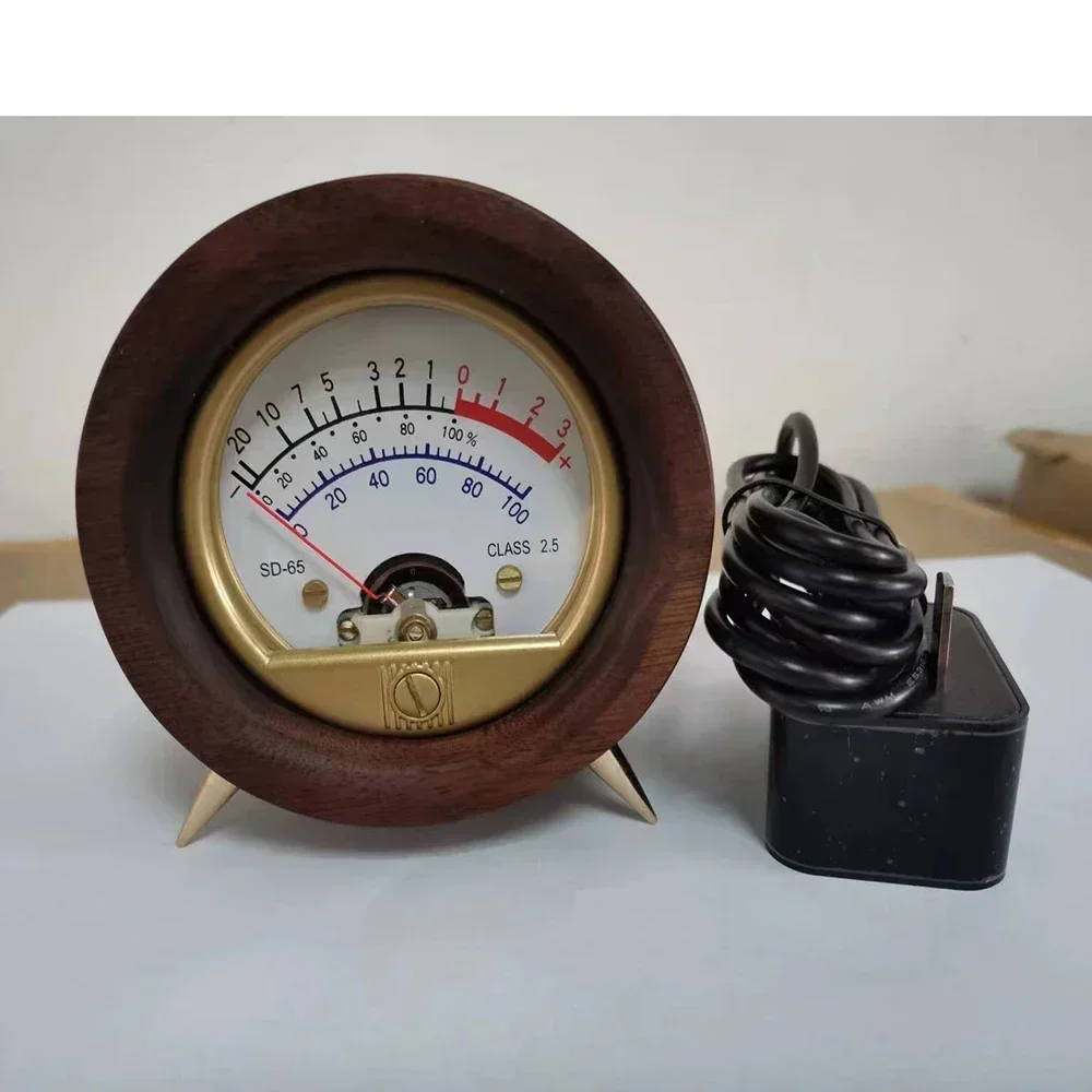 Pickup in noce nera Controllo del suono Misuratore di livello VU Decompressore pendente Misuratore audio con pickup in noce nera