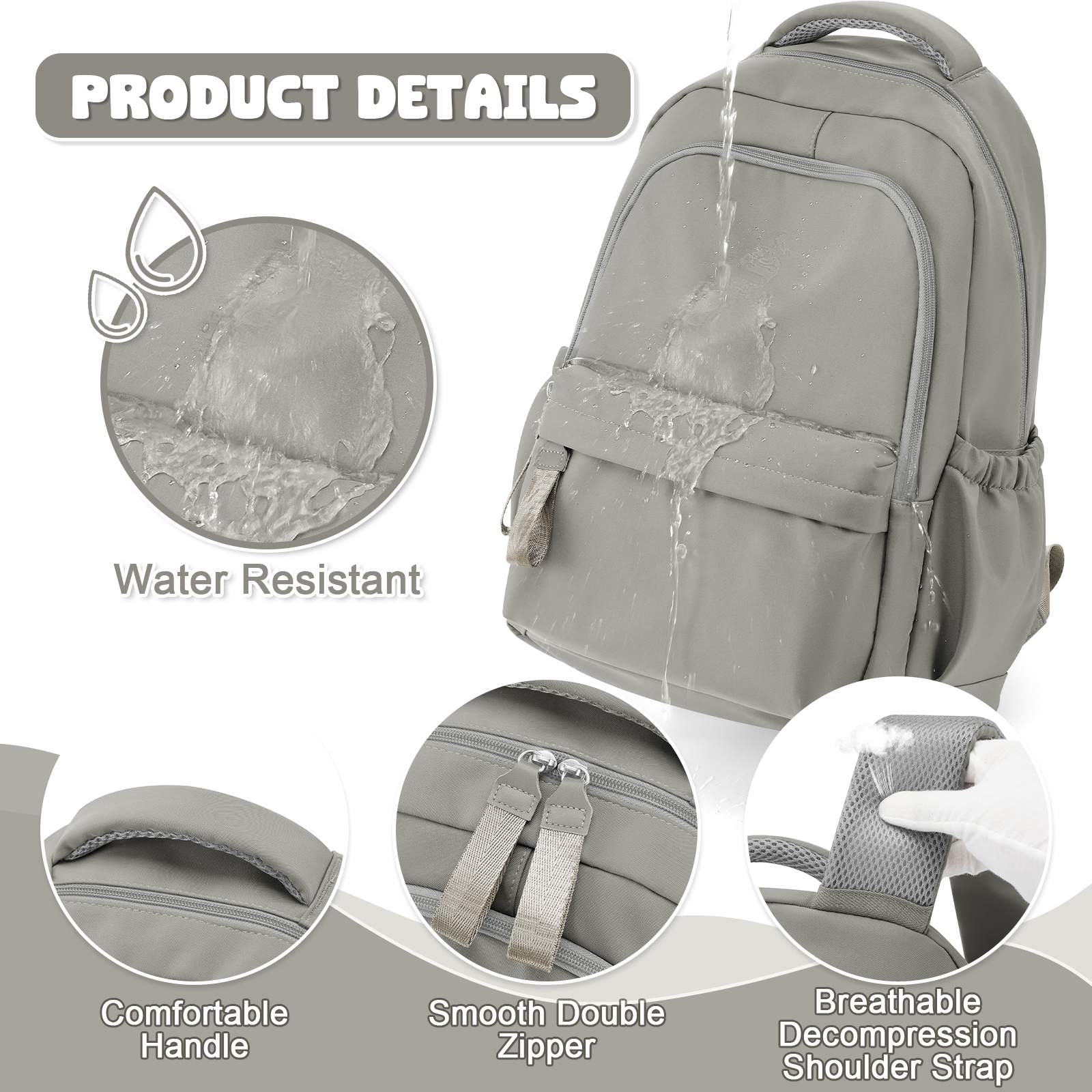 Laptop Backpack for Women, Anti Theft Work Backpack for 14 Inch, School Backpack Nurse Backpack, Bookbag for Teenage Girls Boys