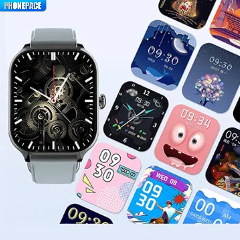 PHONEPACE H9 Inteligentny Zegarek Połączenia Bluetooth Zdjęcia z Odległości Monitorowanie Snu Wiele Trybów Sportowych Pomiar Tętna Krwi