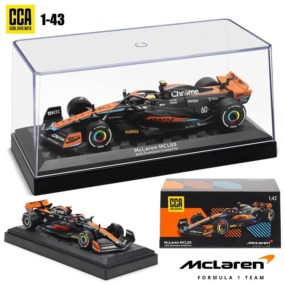 CCA MSZ 1:43 McLaren F1 Team 2023 MCL60 4 #   Lando Norris #   Oscar Piastri Legierung Automodell Spielzeugserie Sammlung Geschenk