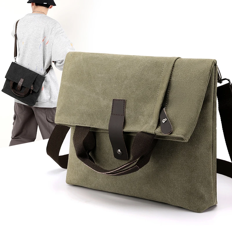 Männer Mode Leinwand Umhängetaschen Business Reise Umhängetaschen Männer Multifunktionale Messenger Taschen Aktentasche Männer Handtasche Tote
