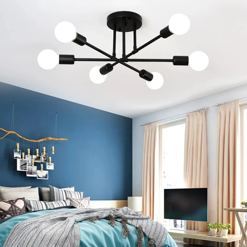 Nordic minimalista pingente de luz lâmpada do teto led lustre adequado para quartos salas estar preto ouro iluminação decoração