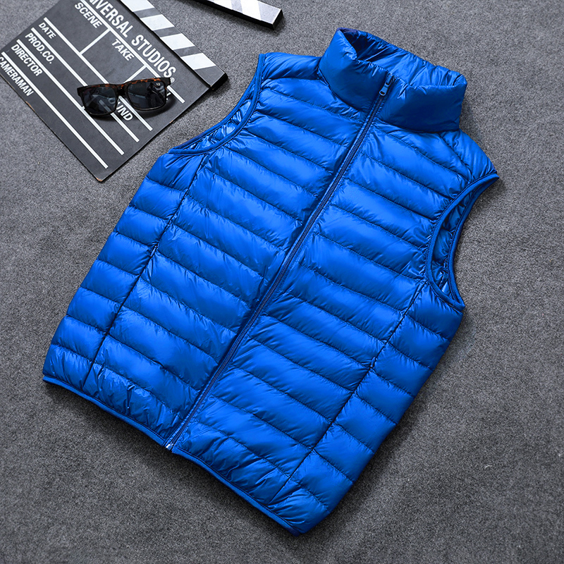 New Men Spring Down Vest Jackets Men's Lightweight Water-Resistant Packable Puffer Sleeveless Vest Coats Big Size 5xl 6xl