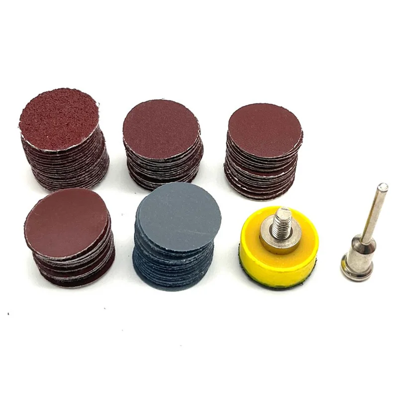100 個 25 ミリメートル 1 インチサンディングディスクサンディングディスク研磨紙 1 インチ研磨パッドドレメルツール用