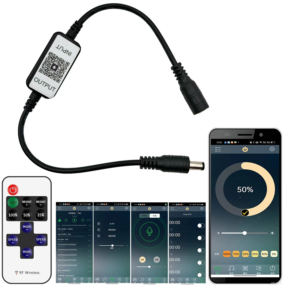 12V 5V 11KEY BT Magic Home Mini Bluetooth Led Controller dimmer monocromatico Striscia monocolore Controllo app mobile