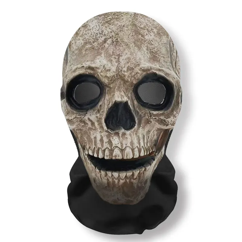 3D Printed Skull Pattern Mask Halloween Party Funny Cosplay Props Full Face Elastic Mesh Breathable Masks Balaclava Headcovers