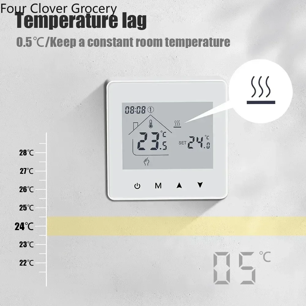 Termostato WIFI inteligente Tuya para caldera de Gas, calefacción de habitación, controlador de temperatura RF para el hogar, termostato programable, Google Alexa Alice