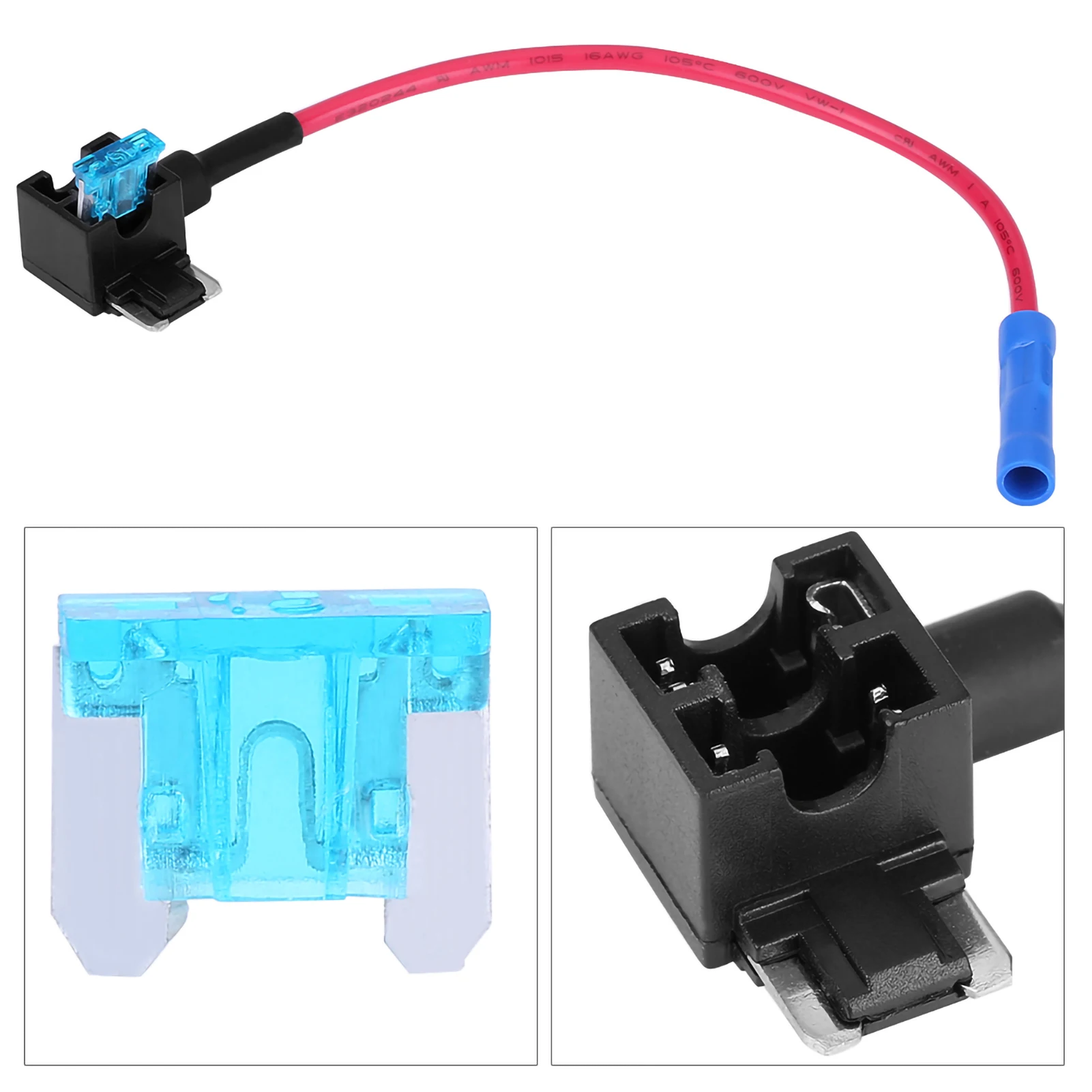 Auto Micro Mini/ Mini/Standaard Types Extra Circuit Adapters En Zekering Kits Tik Auto 15a Zekering Houder