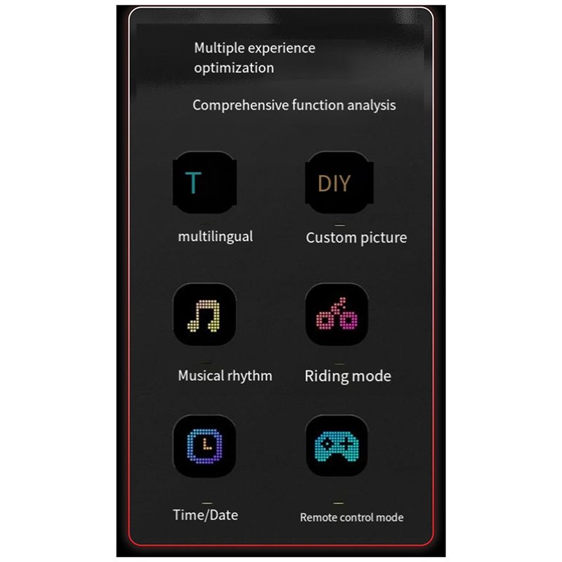 ELEC-LED Matrix Panel Programmable Flexible Screen IP65 Display Animation Message Scrolling Sign APP Control Cars Shop Bar