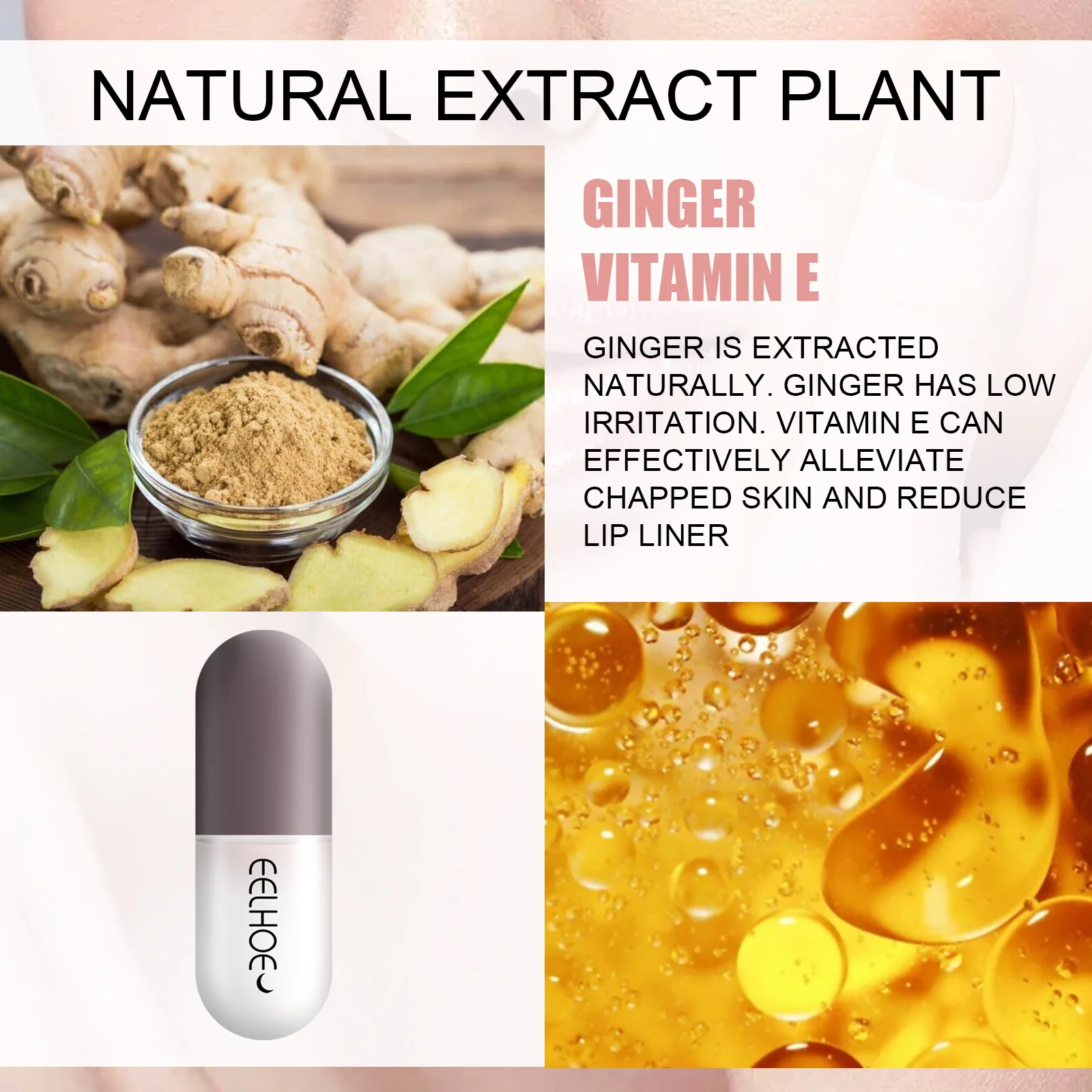 Bálsamo labial hidratante anti rachaduras hidratante labial plumper anti-secagem desbotamento linhas labiais aumentar a elasticidade batom cuidados com os lábios