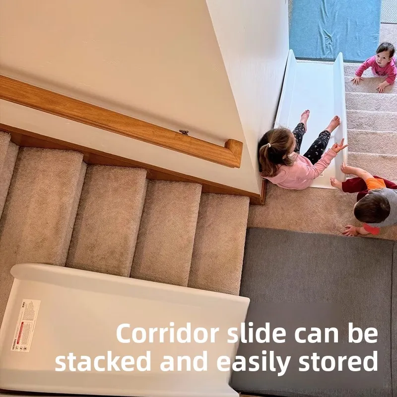 Tobogán de escalera transformable para el hogar para niños, interior, No requiere ensamblaje, tobogán de juego seguro para uso doméstico en el borde del dormitorio