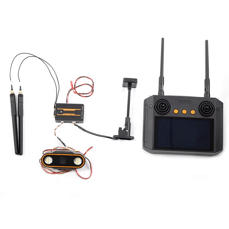 Skydroid s1 pro sistema de controle elétrico altamente integrado multi-expansão controle remoto led hd ca mera para rc carro barcos drone