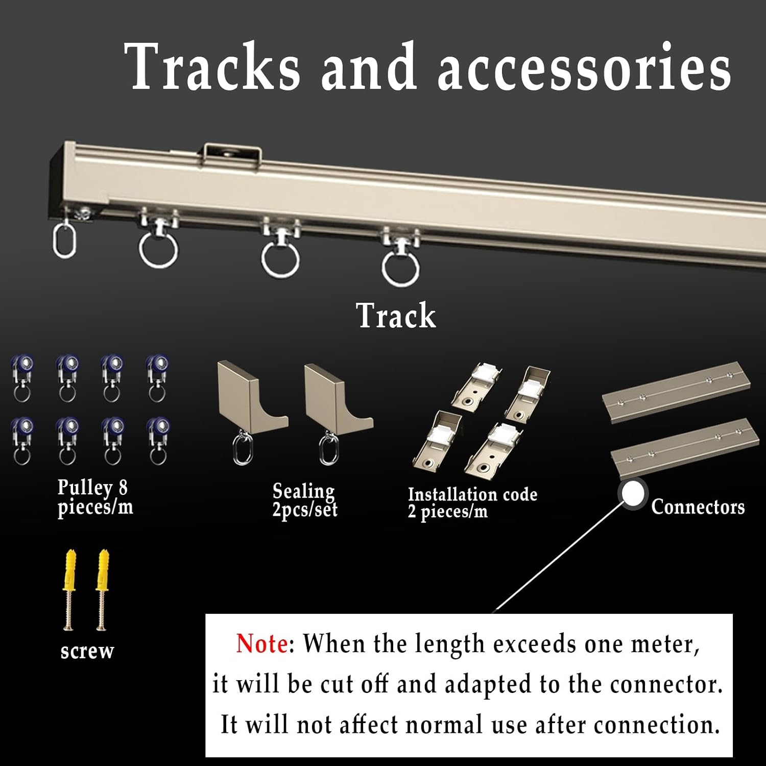 Cortina resistente para montaje en techo y pared para separadores de habitación, cortinas Ra para sala de estar y dormitorio, 2