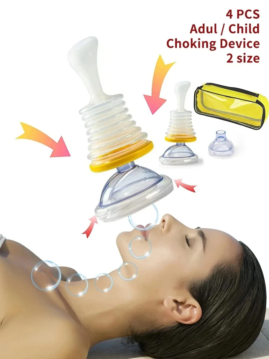 Asphyxia Rescue First Aid Kit Anti Suffocation Choking Emergency Device To Use Breathing Trainers Choking Combo