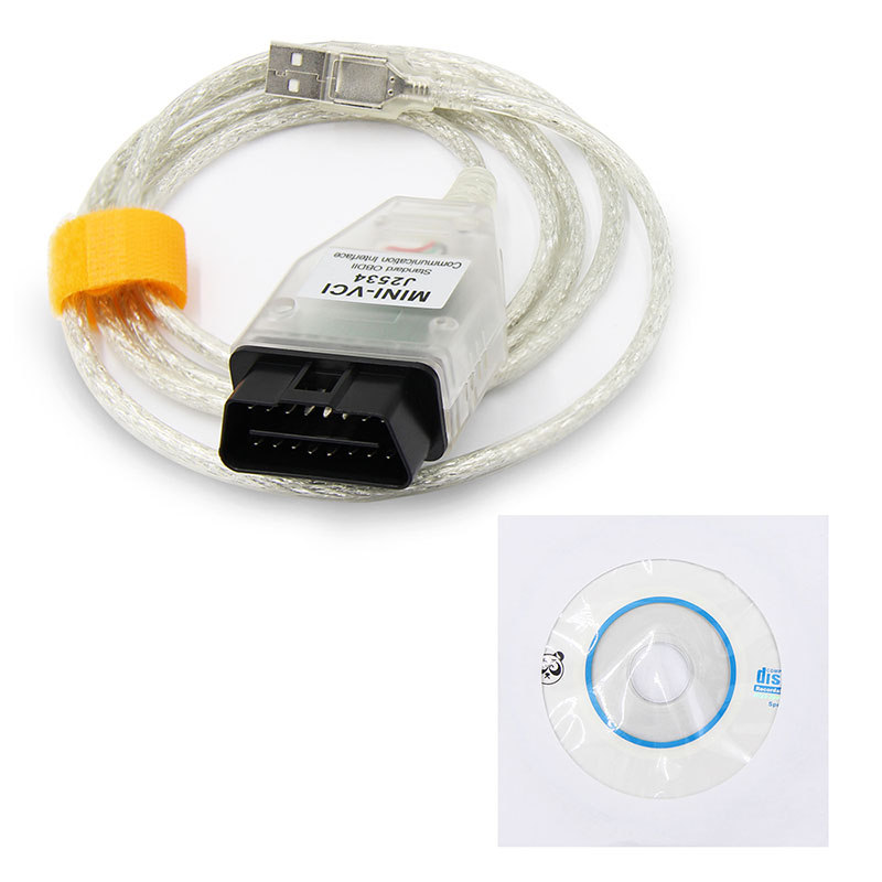 Mini Vci para Toyota TIS Techstream V18.00.008 FTDI FT232RL OBD2 Cabo de diagnóstico até 2023 DTC Firmware Editor para Toyota/Lexus