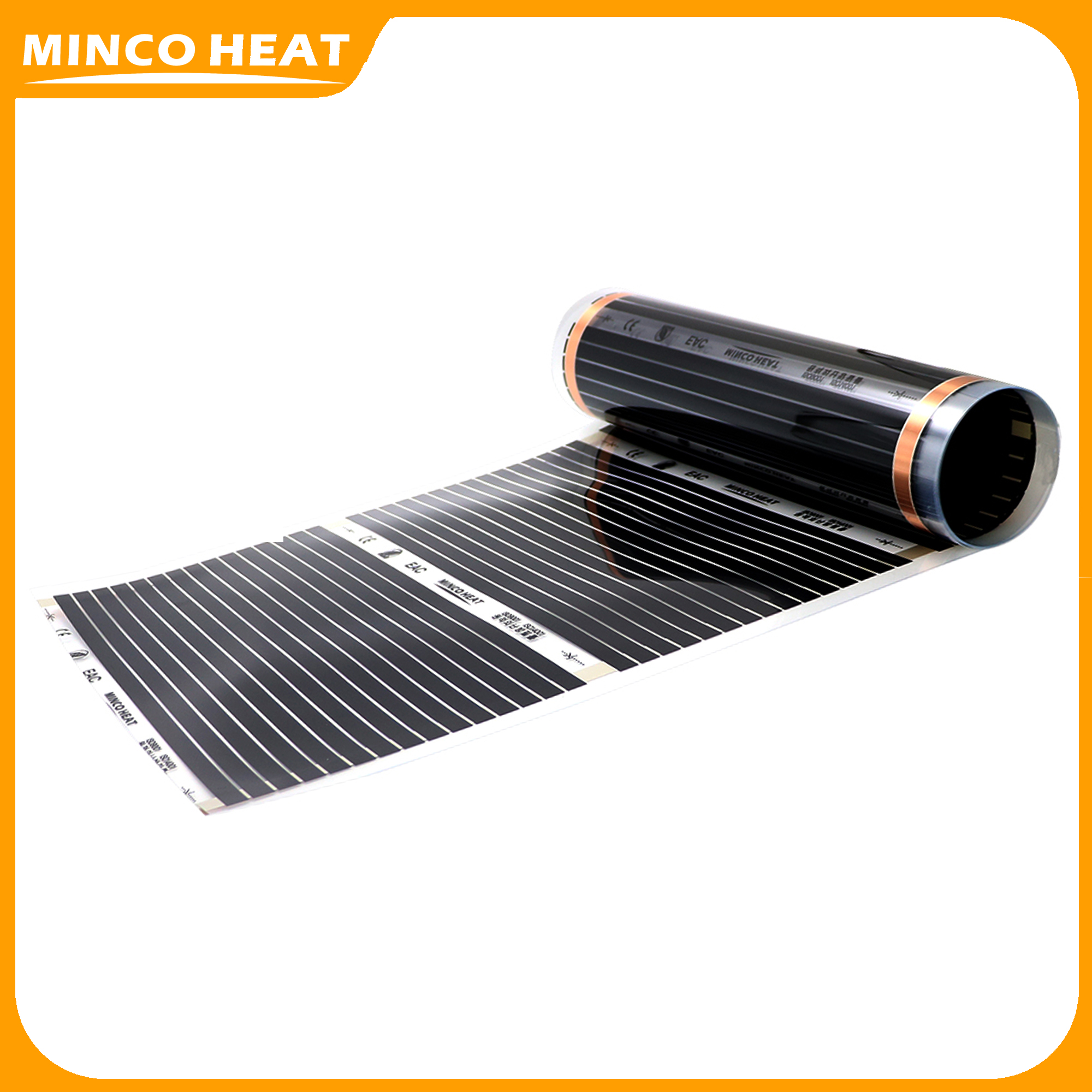 Пленка для теплого пола Minco, 220 В, 80 Вт/м2, 50 см