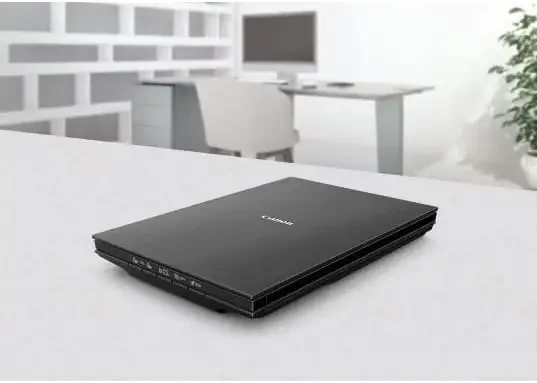 Canon Lide 400 Scanner (A4-Flachbett, CIS-Sensor, 4.800 x 4.800 DPI, Stromversorgung, 5 Scan-Tasten, Halter für Senkrechte