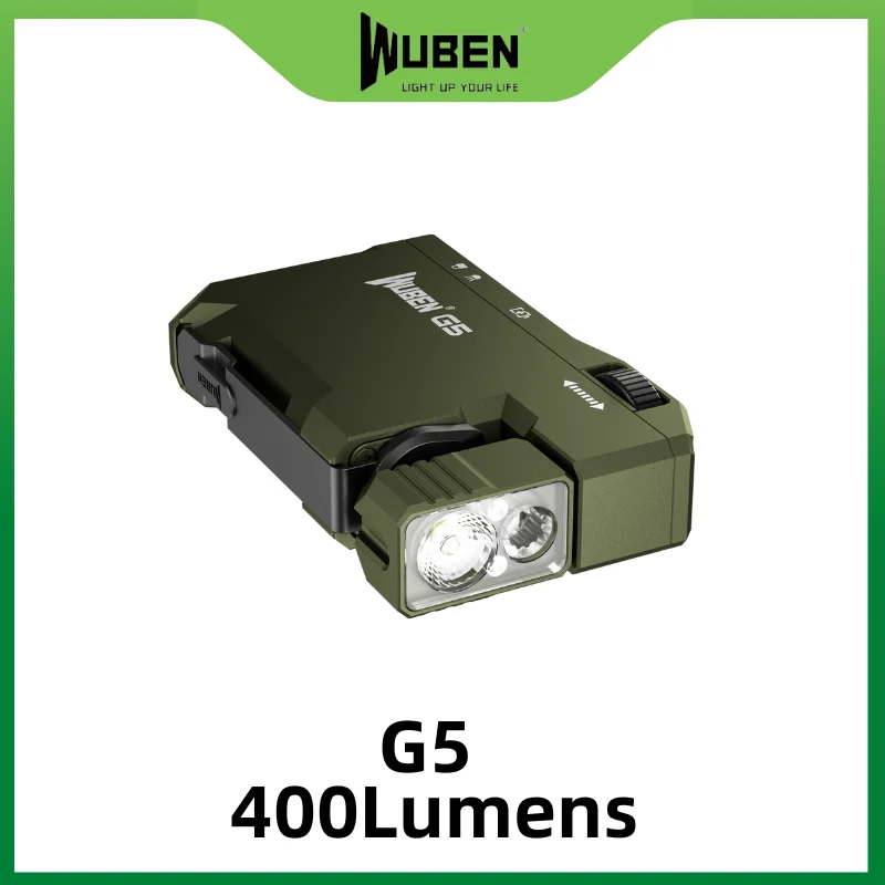 Linterna WUBEN G5 EDC 400 lúmenes-verde