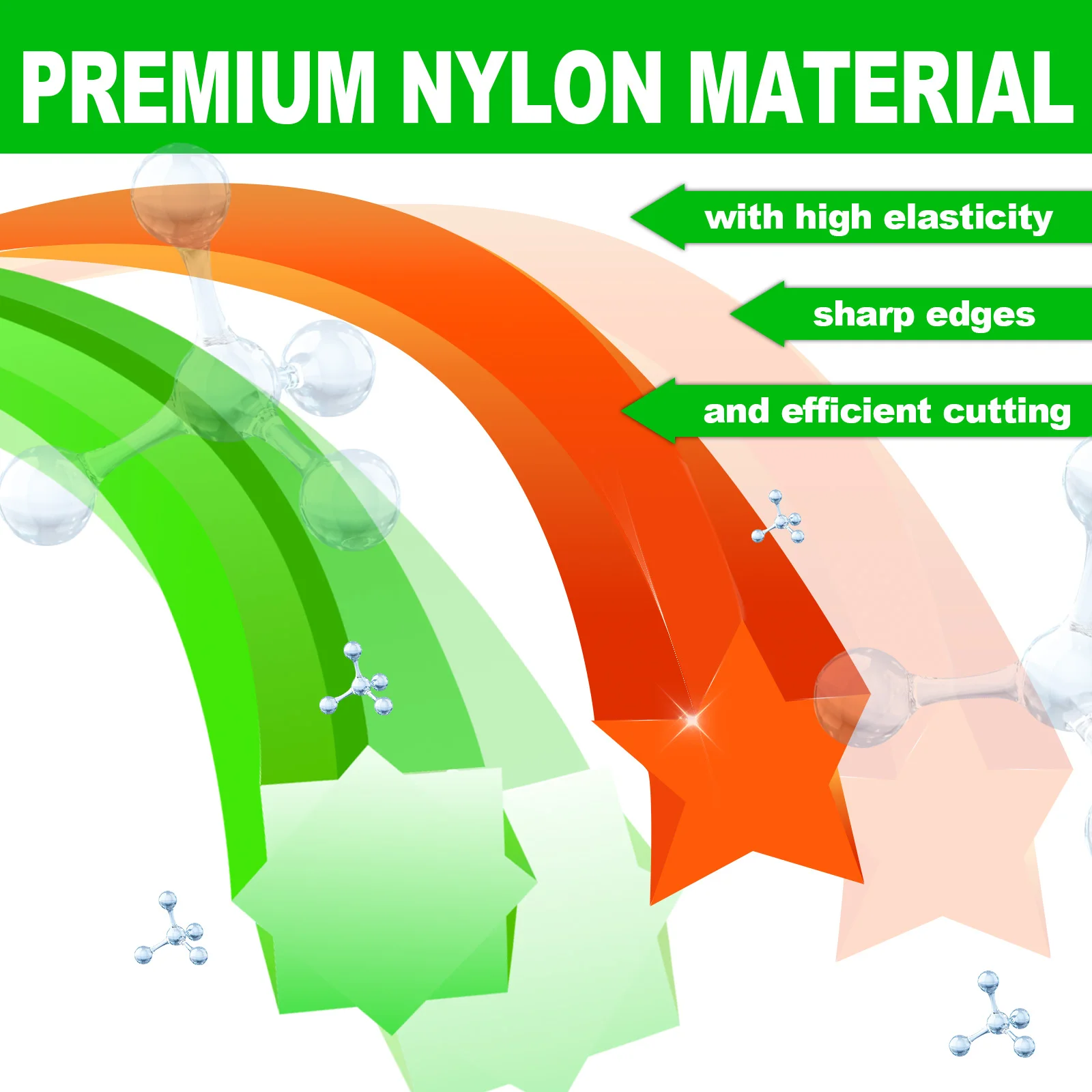 COSY 1LB Nylon Octagonal shape Mowing Trimmer Line Trimmer Head String for Grass Trimmer Roll Grass Rope Line Brushcutter Wires