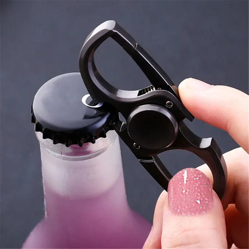 Finger Spinner Fidget Hand Spinner Anti-Angst Spielzeug lindert Stress Finger Spinner Ketchain Flaschenöffner EDC Erwachsene Kinder Geschenk