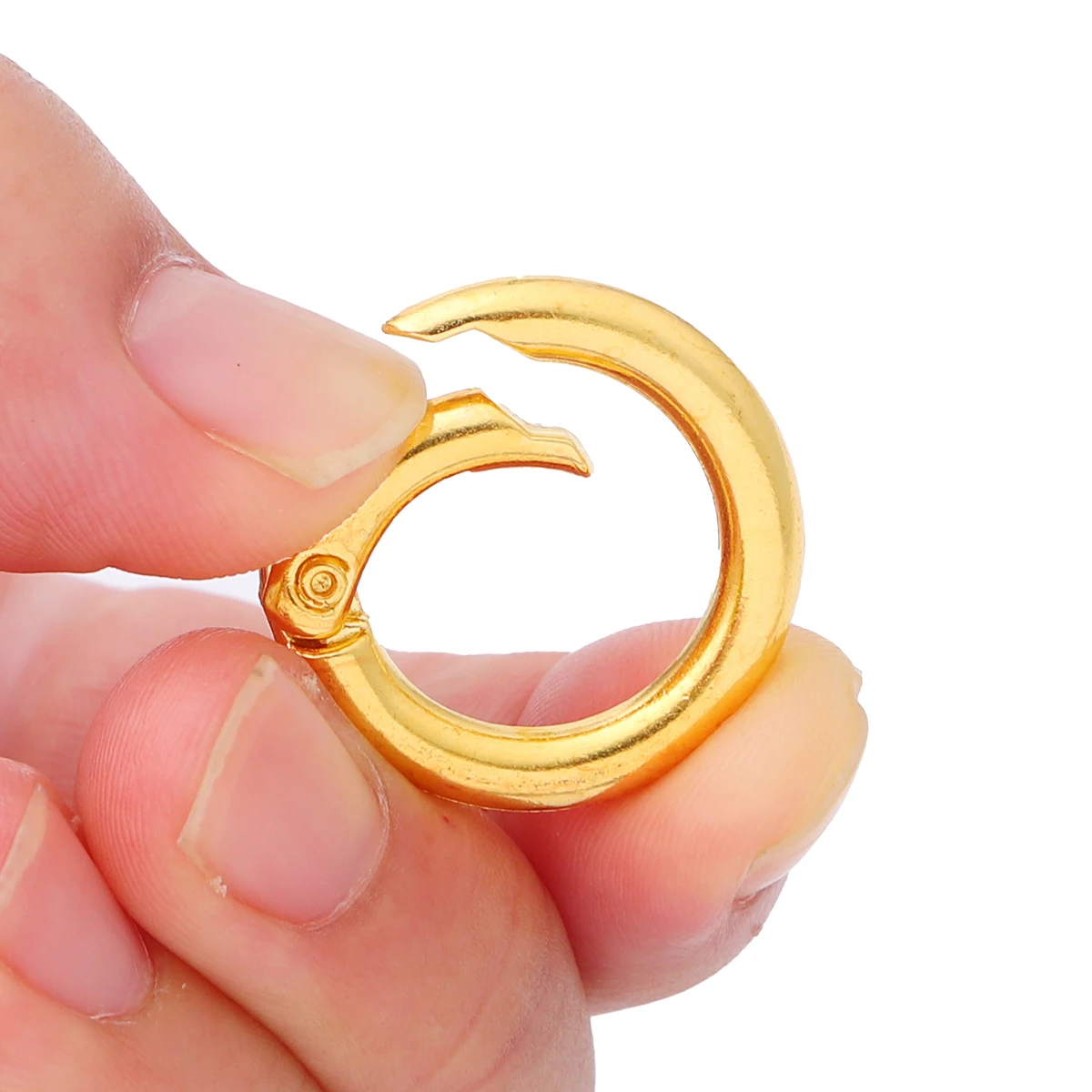 5 ชิ้นโลหะ O แหวนสปริง Clasps สําหรับเครื่องประดับ DIY ทํา