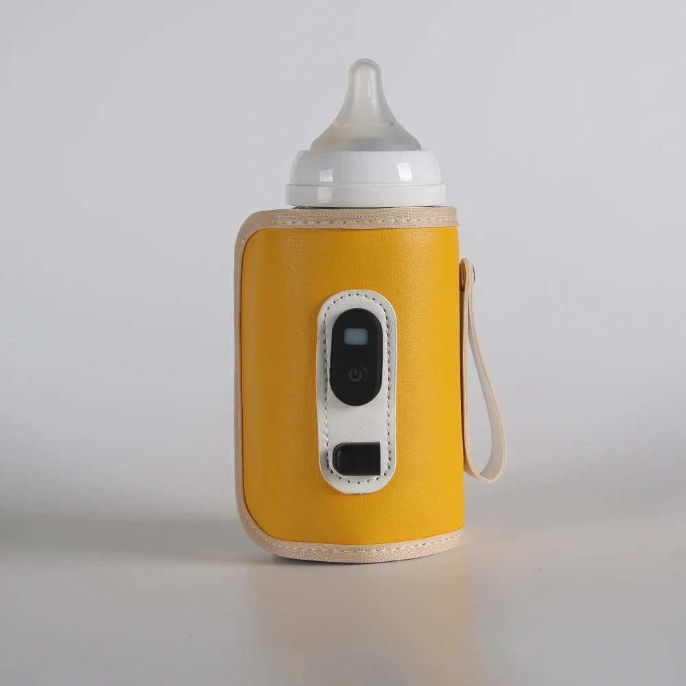Przenośny pokrowiec termoizolacyjny na butelkę dla niemowląt, urządzenie termoizolacyjne do mleka dla niemowląt z ekranem LCD, butelka termoizolacyjna USB do podróży samochodem
