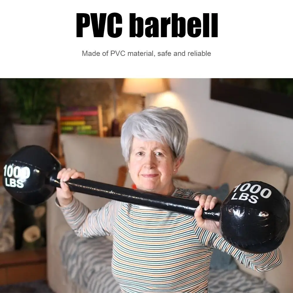 Mancuerna inflable de PVC para niños, mancuerna de simulación deportiva, juguete de fiesta interactivo para padres e hijos