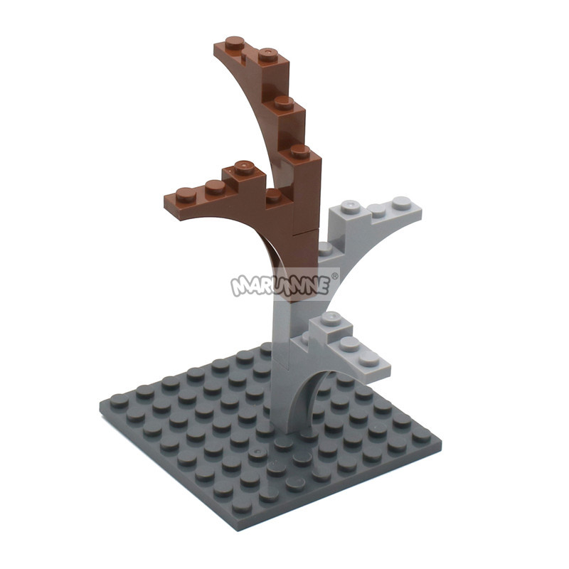 MARUMINE 15 個 MOC レンガ W. 弓 1x5x4 アーチトランク粒子ビルディングブロック部品 2339 14395 DIY クラシックツリーアクセサリー