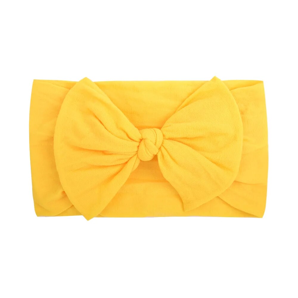Conjunto de 5 tiaras confortáveis de nylon para bebês, super macias, elásticas altas, acessórios para cabelo
