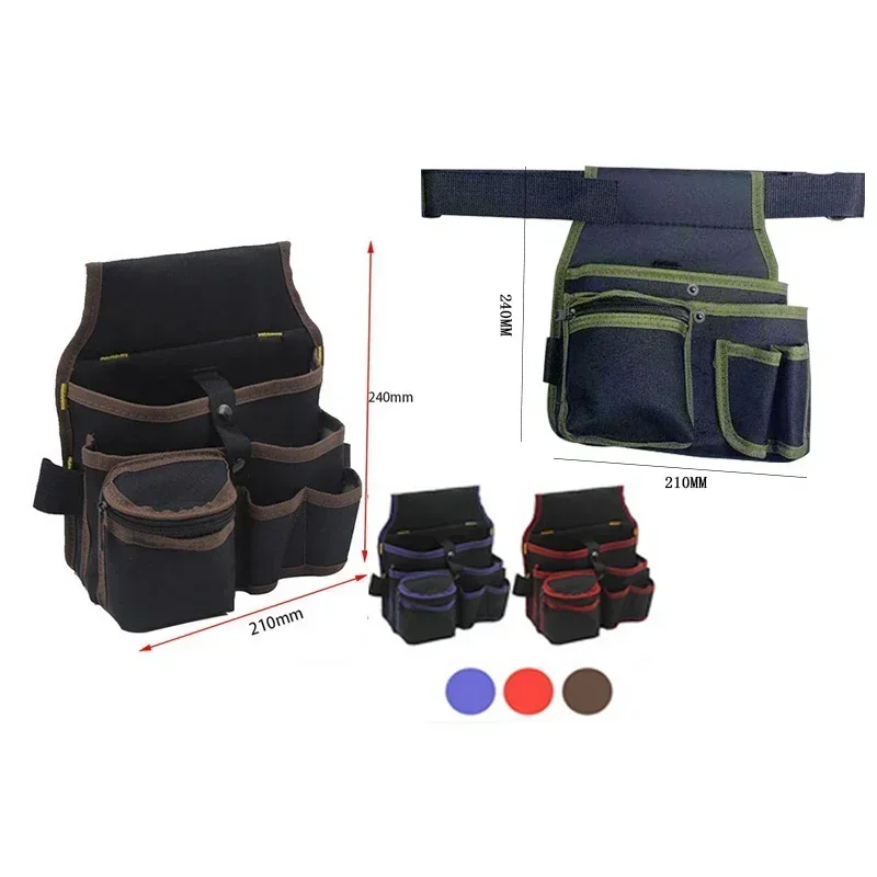 NEW Multi-Function Tool Bag Oxford Cloth Electrician Bag Multi-Pocket Waterproof Anti-Fall Waist Bag Organizers Tool Bag 공구가방