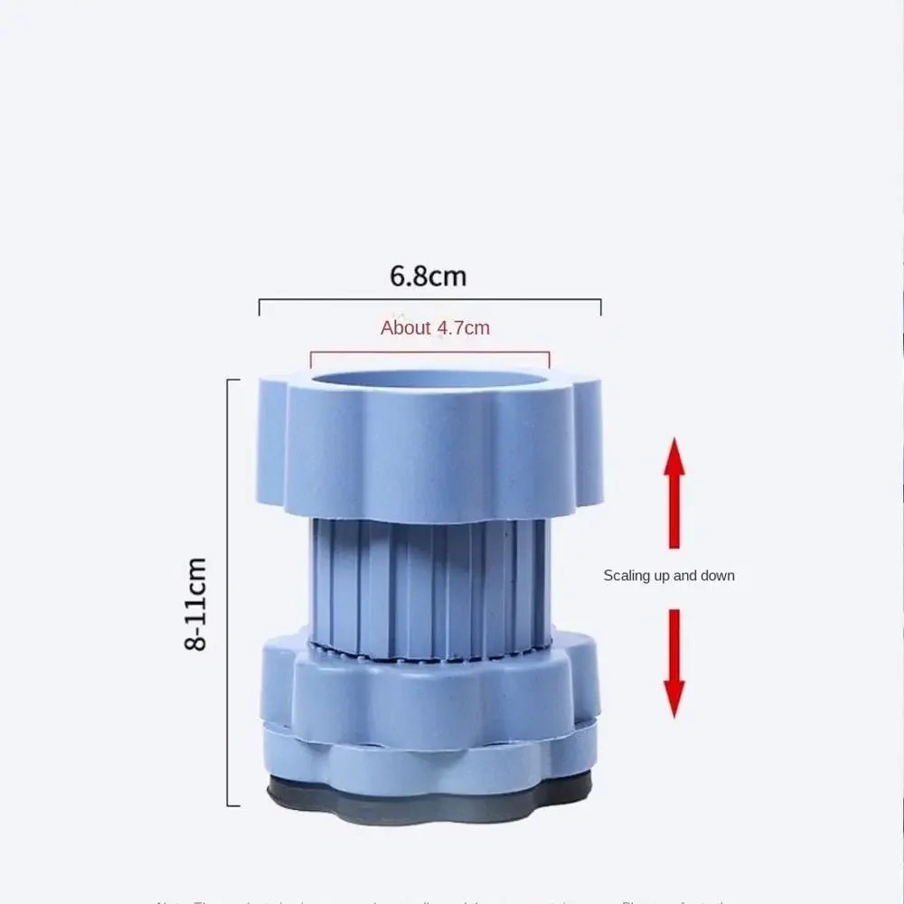 1/4Pc Washing Machine Foot Pad Adjustable Height Slipstop Skid Raiser Mat Prevent Moving Furniture Foot Pad Dampers Stand Useful