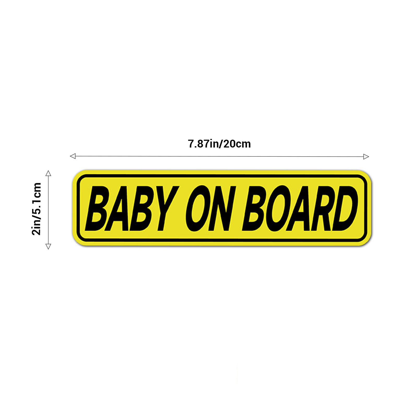 Baby On Board Magnetic Reflective Sticker for Car Safety Warning Reflector Tape Decal Car Accessories Exterior Reflector Sticker