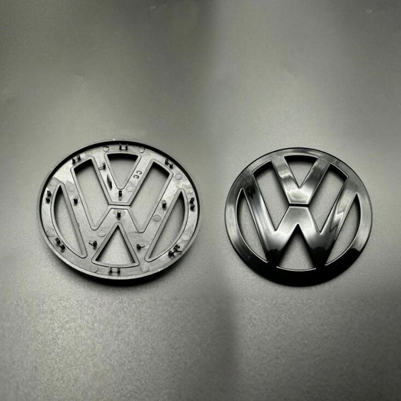 Glossy Black ABS Replacement 127mm 110mm Car Front Grille Badge Rear Trunk Boot Emblem Lid For Volkswagen Golf 5 MK5 GTI