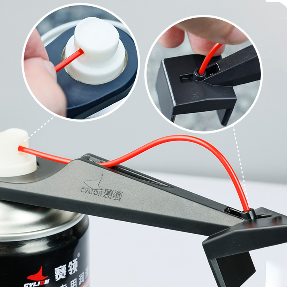 Motorkettingolieman Spray Gear Motorkettingolie-applicator voor motorfietsen Mess-Free Chain Wax Chain Cleaner Attachment