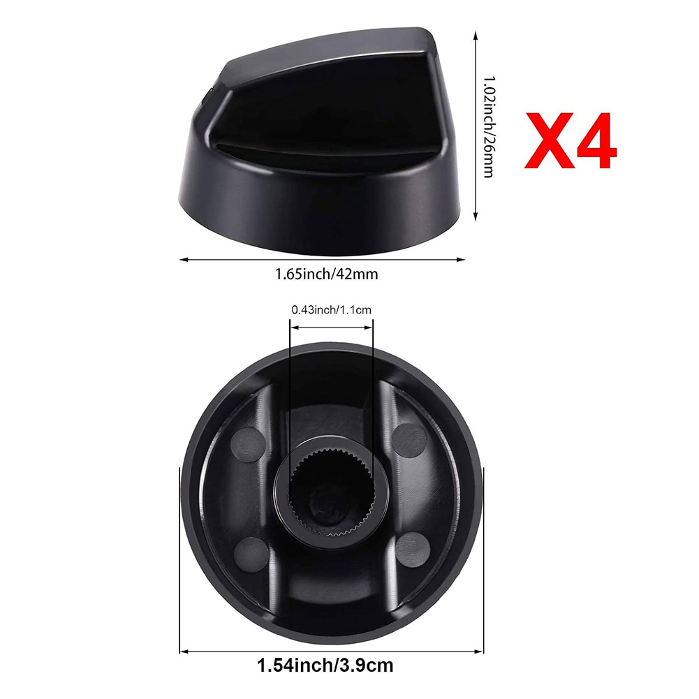 Control Knobs With Adapters Versatile Control Knobs Set Knobs & 12 PCS Adapters For Stoves & Ovens Control Knob
