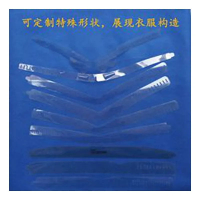 1000pcs Transparent Shirt Collar Plastic Collar Stays