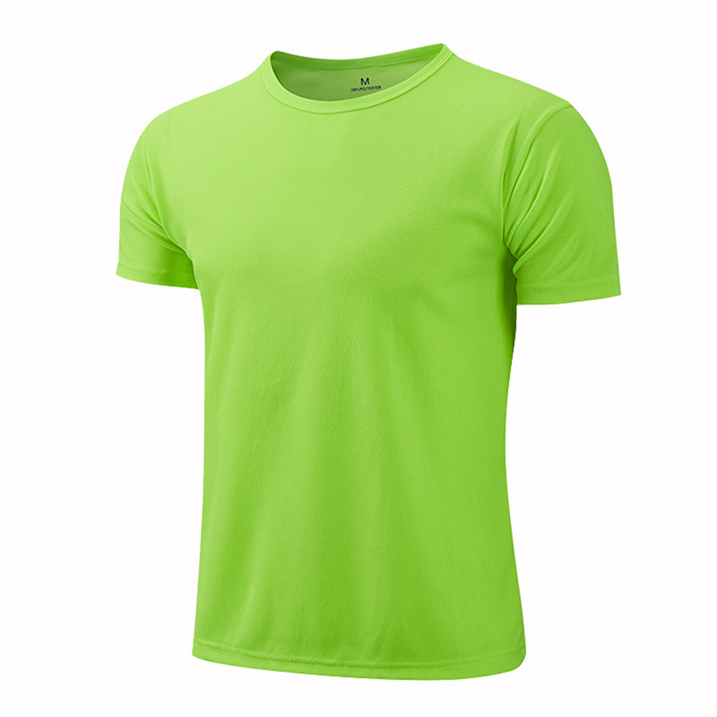 マルチカラークイックドライ半袖スポーツ Tシャツジムジャージフィットネスシャツトレーナーランニング Tシャツティーンエイジャー通気性スポーツウェア