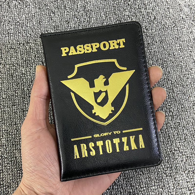 Capas de couro PU para porta-passaporte para passaportes Glory To Arstotzka
