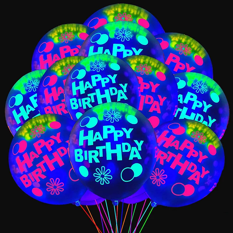 10 Stücke 12 Zoll Fluoreszierende Luftballons Neon Glow Latex Ballons Hochzeit Geburtstag Party Decor Glow Ballon Baby Dusche Kinder Geschenke