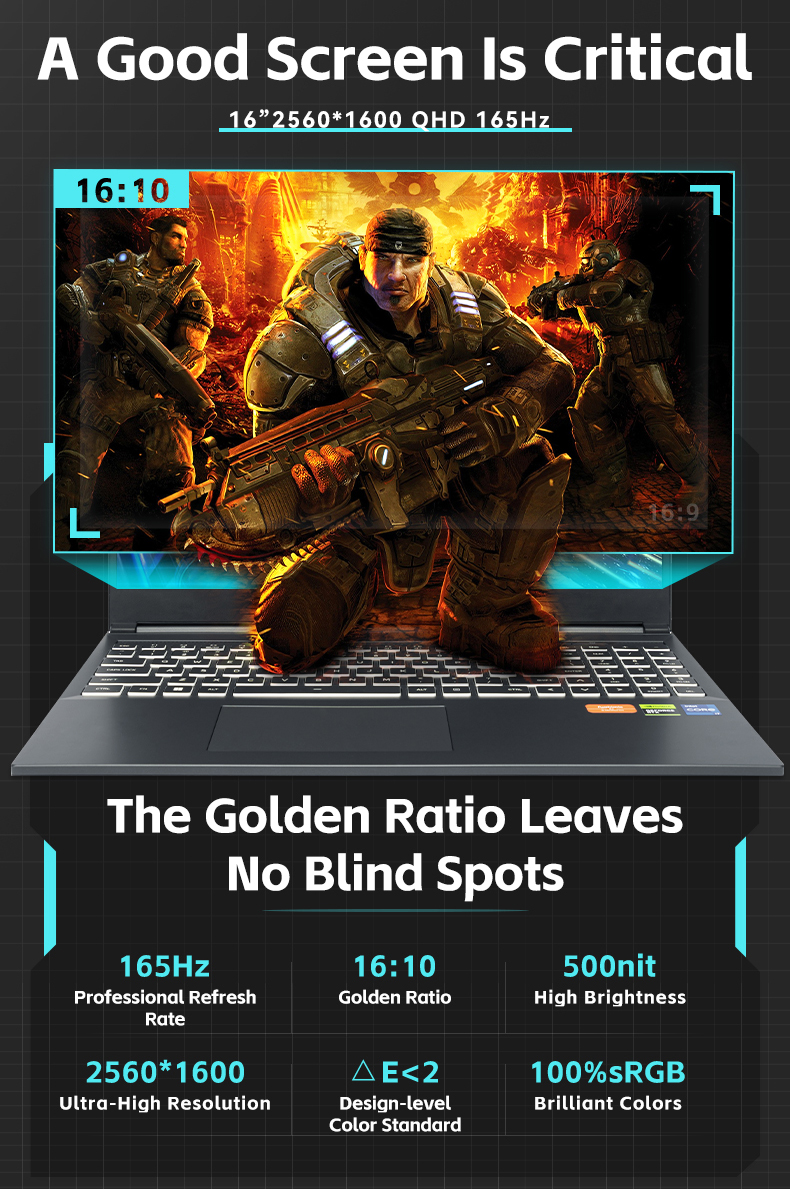 FIREBAT T6A 16 Inch Intel i7-12650H RTX 4060 DDR4 165Hz 2.5K Wifi6 BT5.1 Gaming Gamer Notebook Laptop Computer