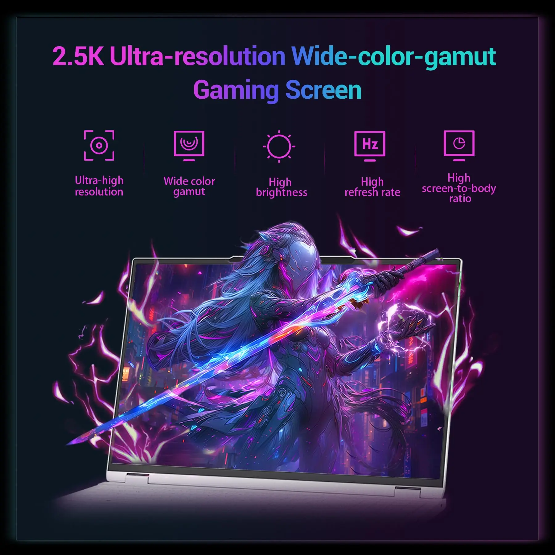 FIREBAT 16Pro ゲーミングノートパソコン 16インチ Intel Core i7-13700HX 16コア/24スレッド 5GHz CPU NVIDIA GeForce RTX 5060 2.5K 300Hz 32GB DDR5 1TB PCIe 4.0 SSD ゲーミングノートパソコン