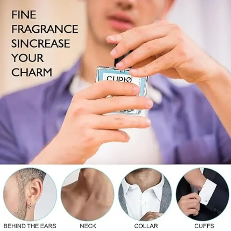 50ml Original กามเทพผู้ชายฟีโรโมนโคโลญจน์ยาวนานสะกดจิต Rich กลิ่นหอมคุณภาพสูง Hombre น้ําหอมสเปรย์