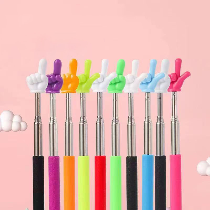 Telescopische Leraar Pointer Stick Vingerlezen Gids Stick Whiteboard Pointer voor Student Klaslokaal Voorschoolse Leermiddelen
