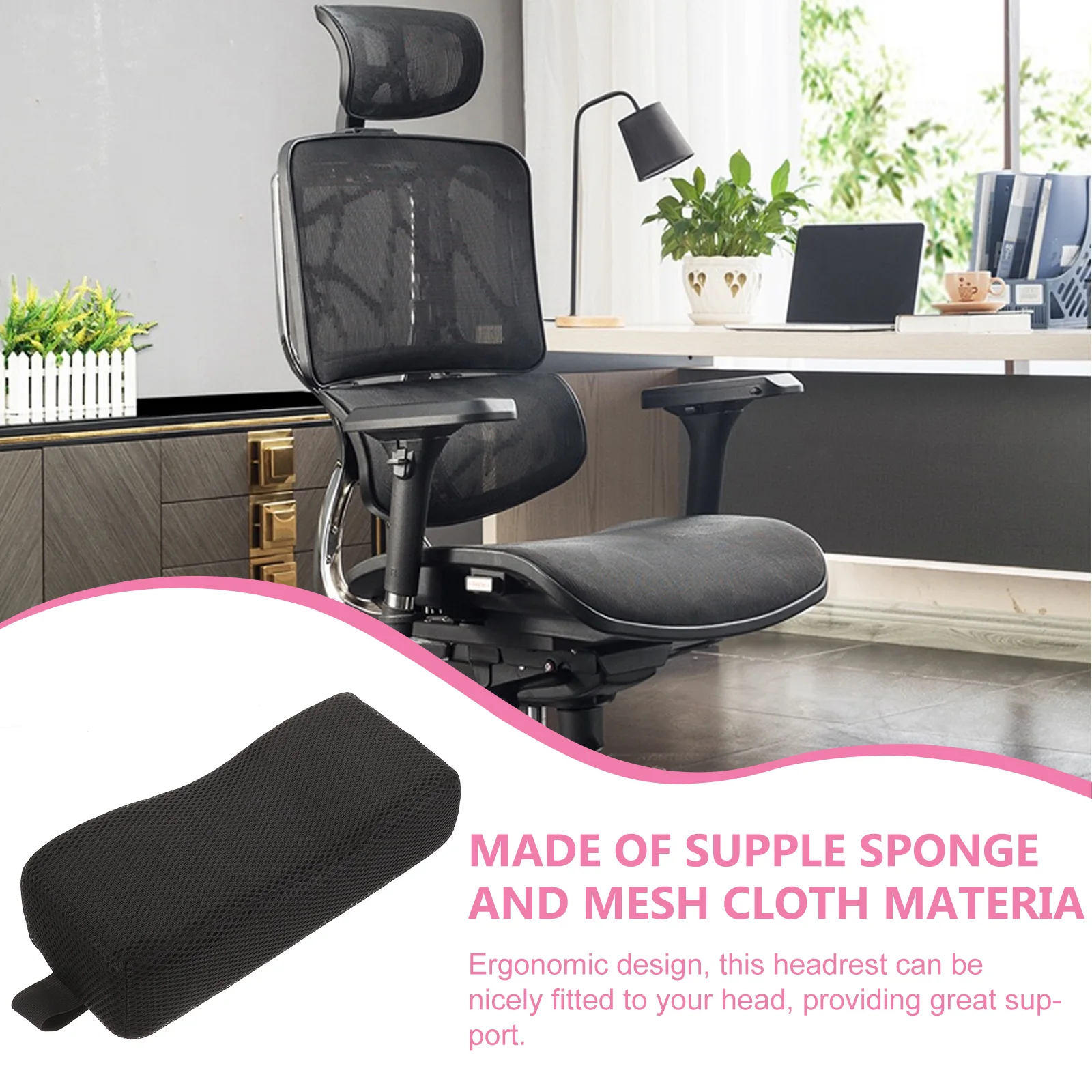 Neck Support Reusable Comfort Neck Support Reusable Headrest Attachment Breathable Head Positioning Pillow Accessory
