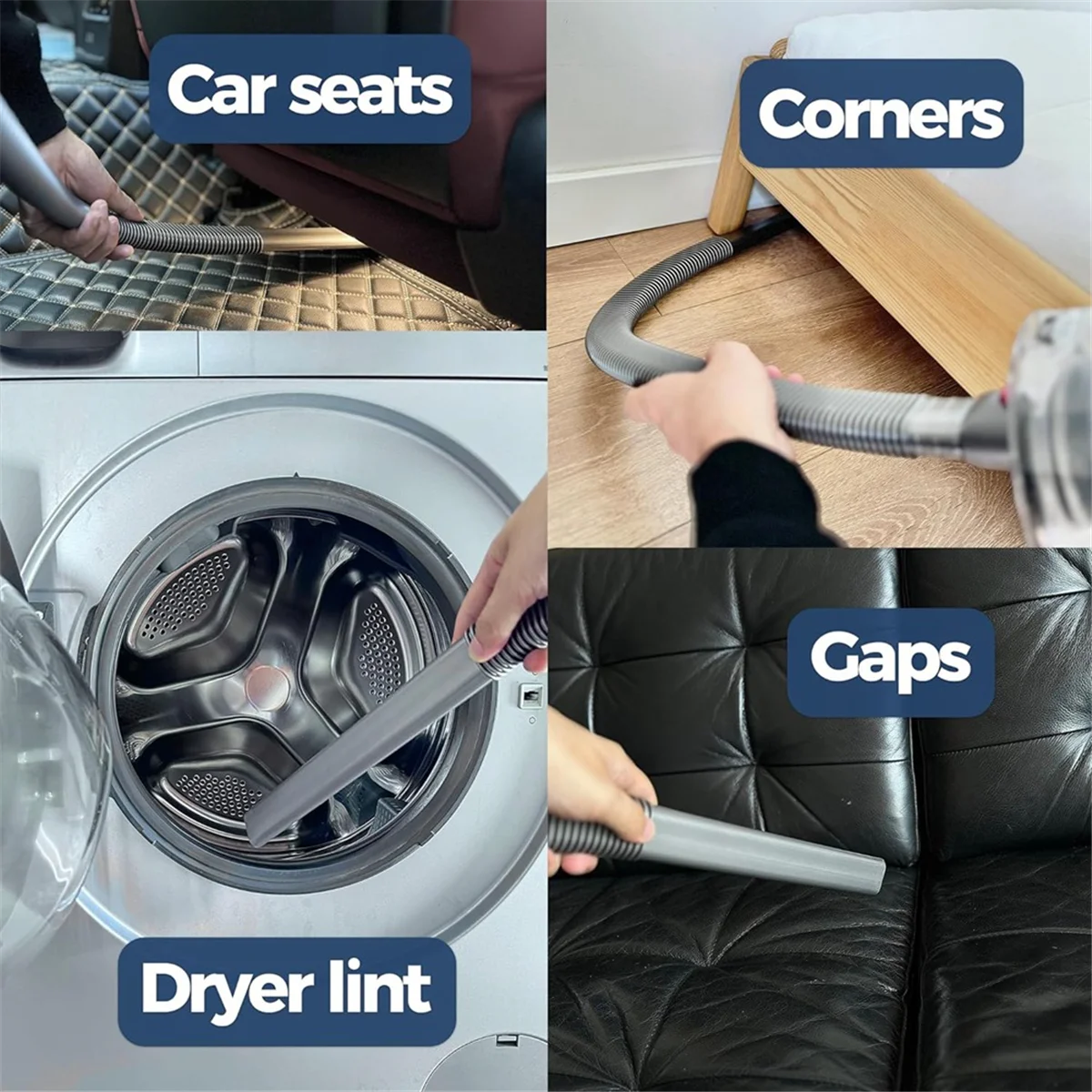 Hot sale Dryer Vent Cleaner Kit, Hose Attachment for V7 V8 V10 V11 V12 V15 Cordless Vacuum, Perfect Flexible Crevice Tool