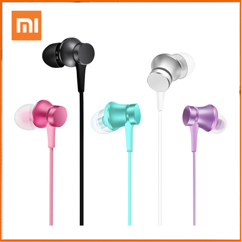 기존 Xiaomi 헤드셋 Mi Piston 3 In-Ear Fresh 3.5mm 와이어 제어 이어폰 음악 스테레오 마이크 Huawei Xiaomi 스마트 폰용
