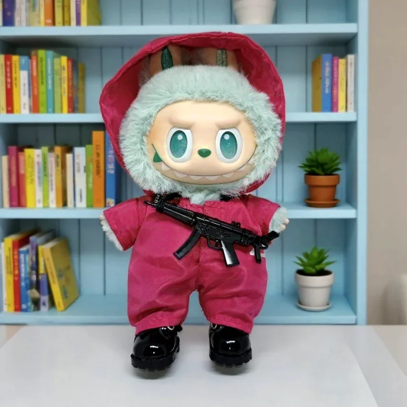 17 см кукольная одежда, аксессуары для монстра, корея Kpop Lafufu Idol V1 V2 V3, куртка Commando, одежда с подвеской