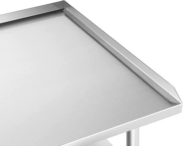 Commercial Work Table with Backsplash and Sidesplashes | NSF (Stainless Steel Table with Sideguards, 60" Long x 24" Deep)