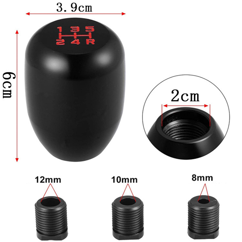 5-speed universele auto-pookknop voor handgeschakelde automatische versnellingspookknop pookknop auto-accessoires